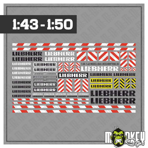 Liebherr aufkleber set - liebherr,