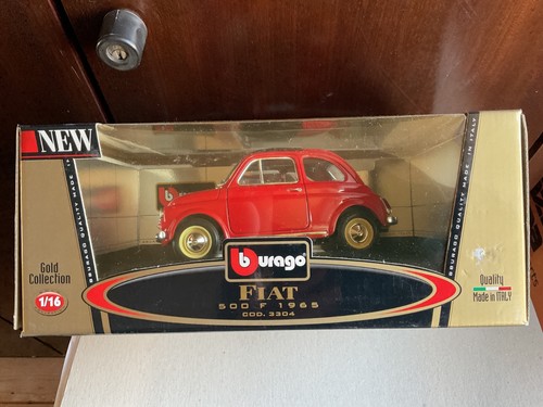 Bburago gold collection fiat - gold,