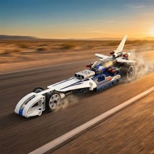 Renn-Auto aus Bausteinen mit